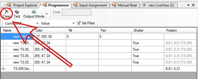 Abbildung 6:Löschen des Programmers