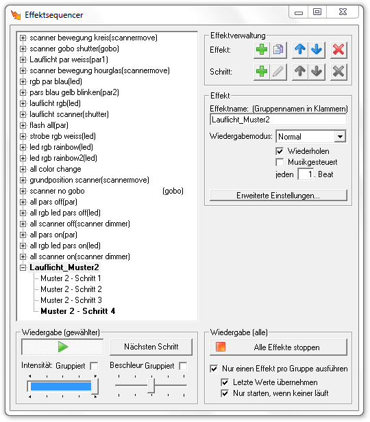 Abbildung 9:Lauflichtgenerator Ergebnis