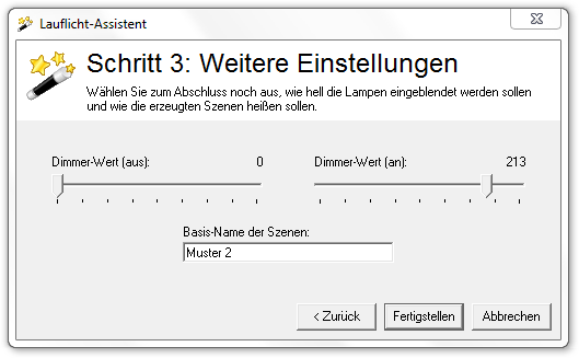 Abbildung 8:Lauflichtgenerator Schritt 3