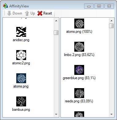 Abbildung 1:Ansicht des AffinityView-Tools
