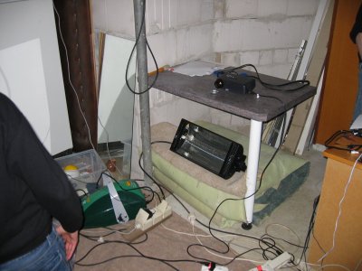 Das DMX-Strobo wird sonst in Arnes Jongliershow verwendet