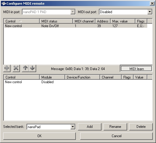 Neuer Eintrag erscheint