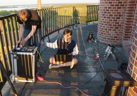 Aufbau der Funk- und Art-Net-Technik