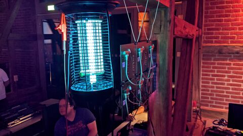 Über einen kurzerhand integrierten Messaufbau ...