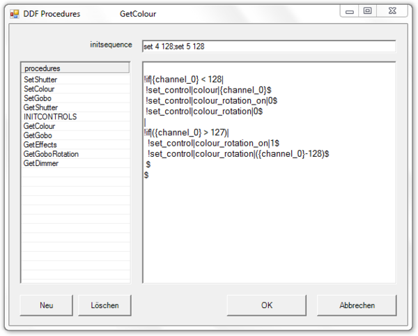 Abbildung 33.26:Ansicht des Proceduren-Fensters