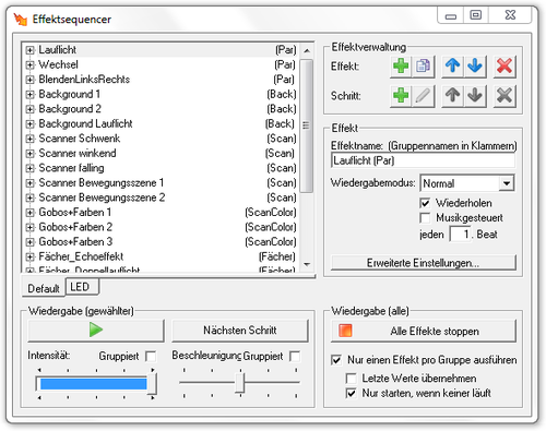 Abbildung 11.1:Der Effektsequencer