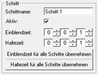 Abbildung 11.5:Schritt-Konfiguration