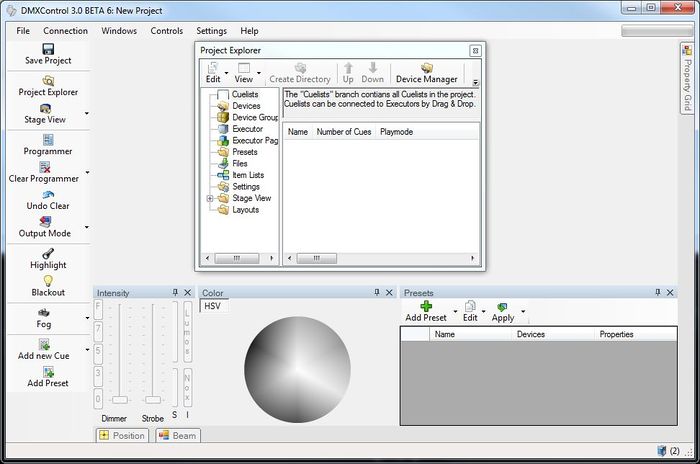 Abbildung 2:Ansicht mit mehreren versteckten Fenstern