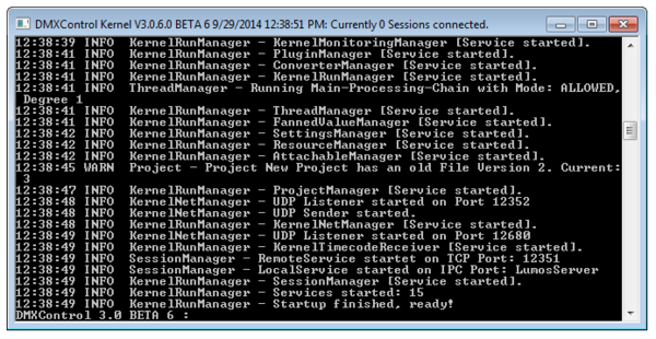 Abbildung 2:Der Kernel beim Startup