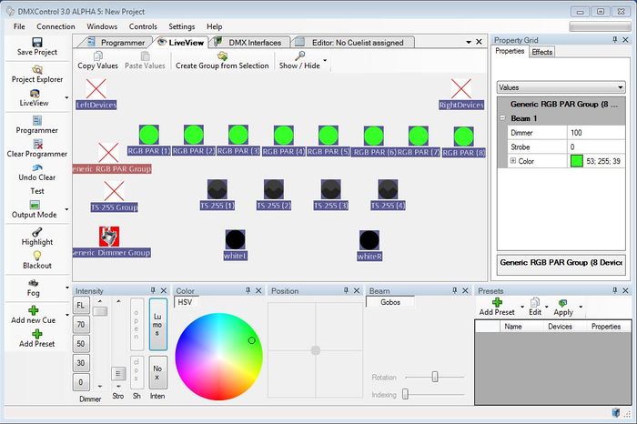 Abbildung 1:Einstellung der Scheinwerfer auf die gewünschte Einstellung