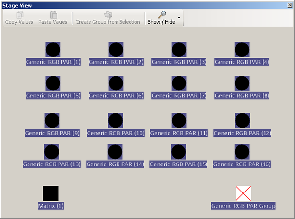 Abbildung 6:Stage View Ansicht der sortierten Devices
