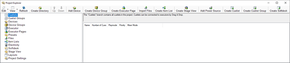 Abbildung 1:Der Projektexplorer