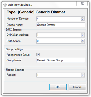 Abbildung 2.2.3:Hinzufügen von Generic Dimmern