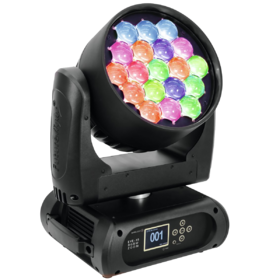 Wabenförmig angeordnete LEDs (Futurelight EYE-19 RGBW Zoom)