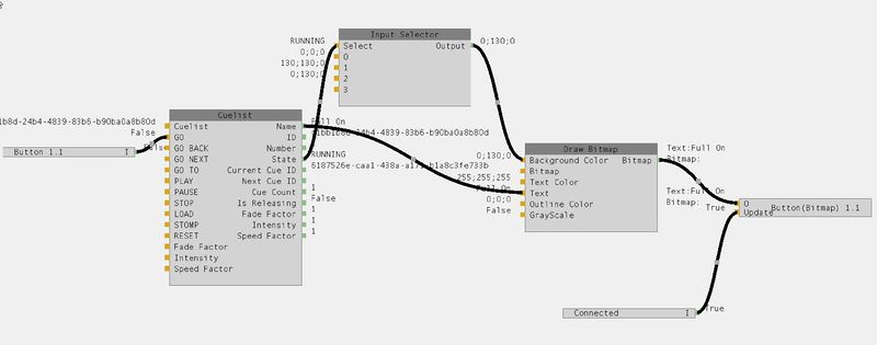 Abbildung 3:Cuelist Toggle Input Assignment