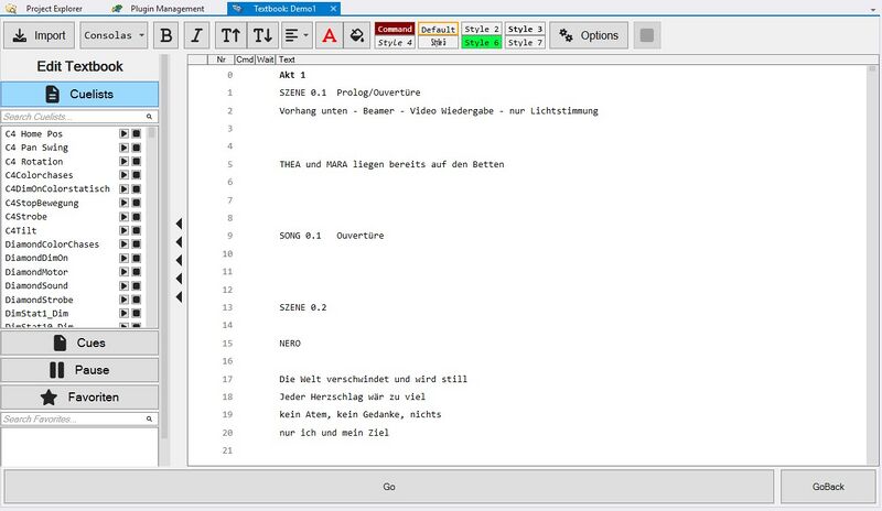 Abbildung 2:Das Textbuch-Plugin in der Übersicht
